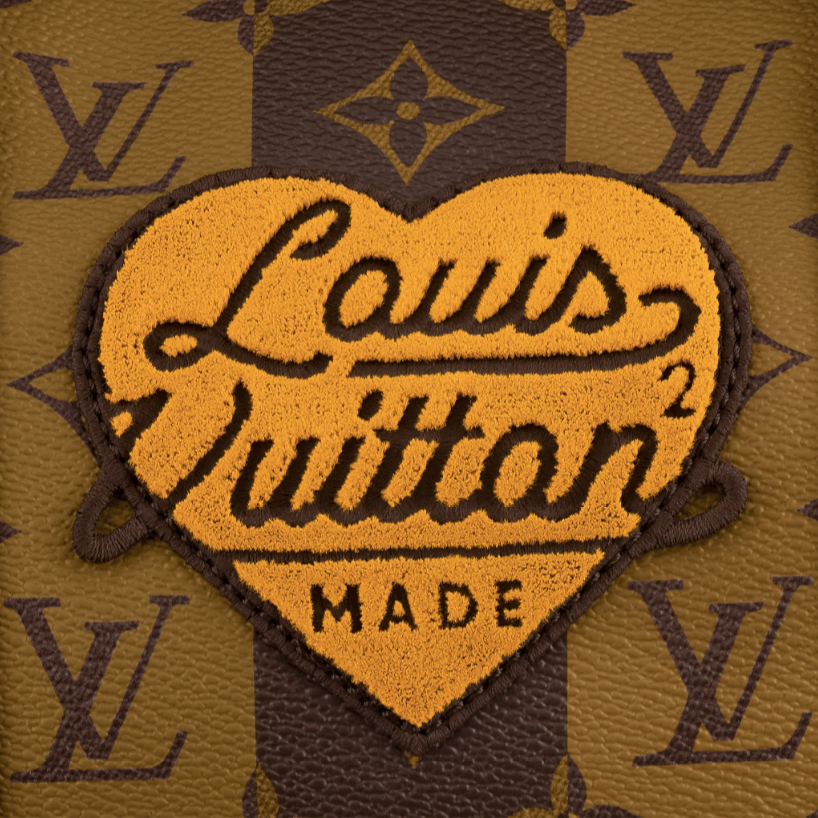 Louis Vuitton Virgil Abloh NIGO Brown Monogram Stripes Coated