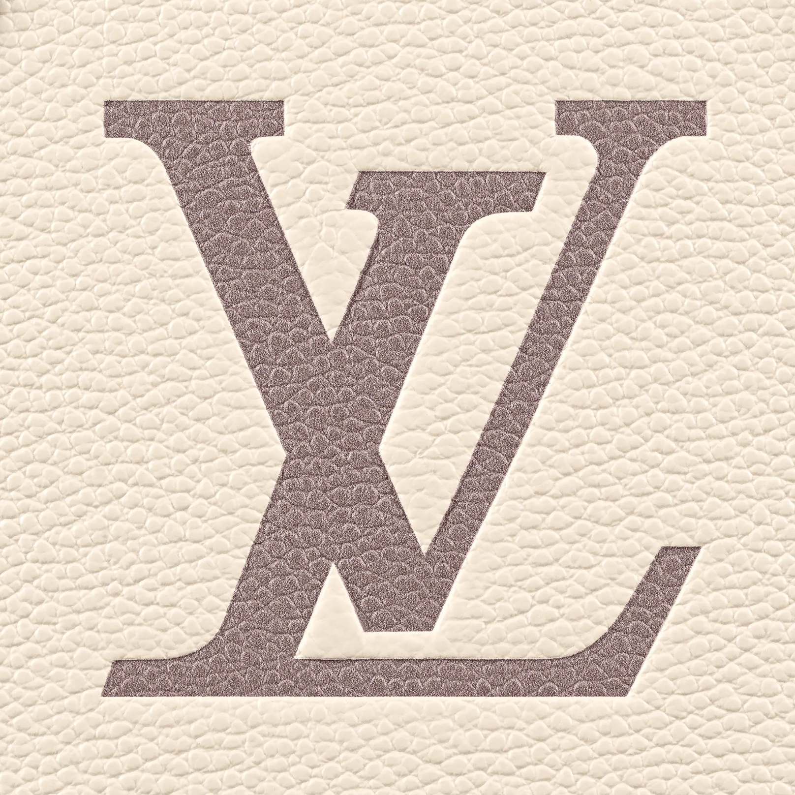 Louis Vuitton Onthego PM Creme/Bois de Rose in Cowhide Leather