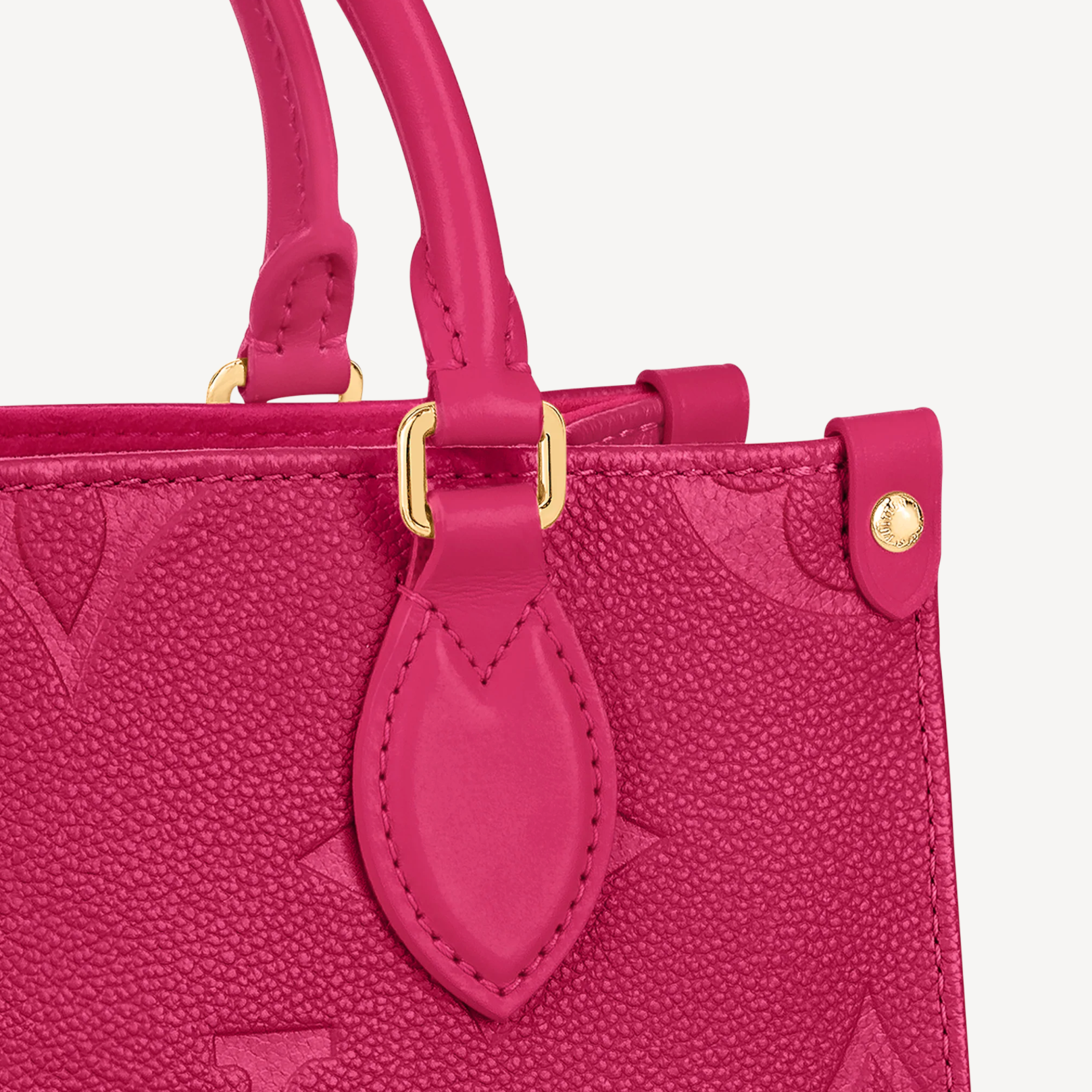 Louis Vuitton OnTheGo PM Light Pink in Grained Cowhide Leather