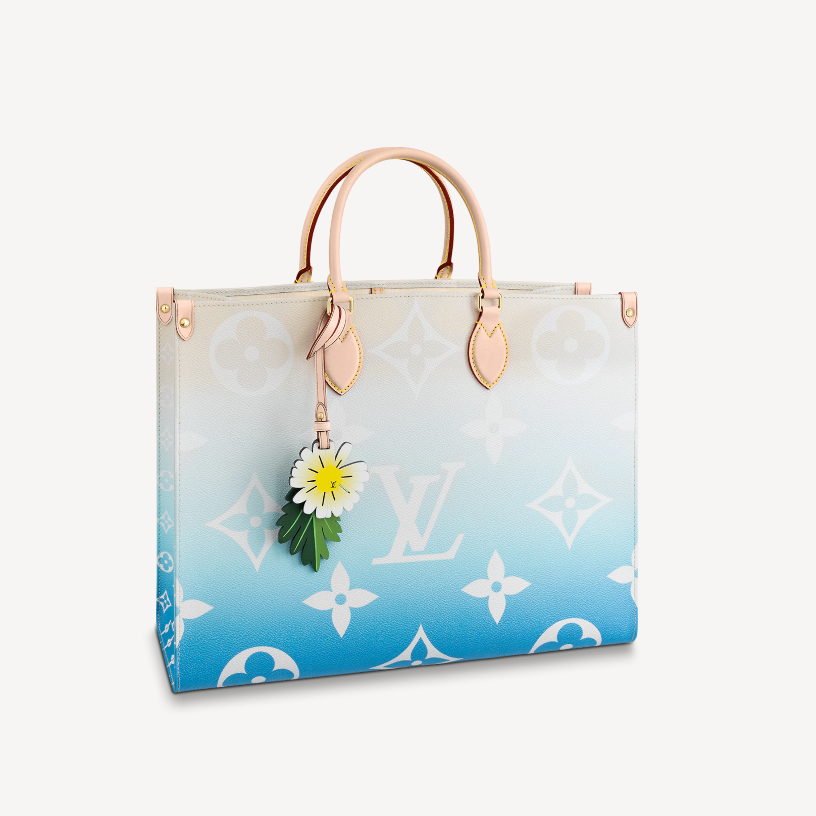 Louis Vuitton Onthego MM By The Pool Empreinte Monogram Giant Summer Blue  Bag