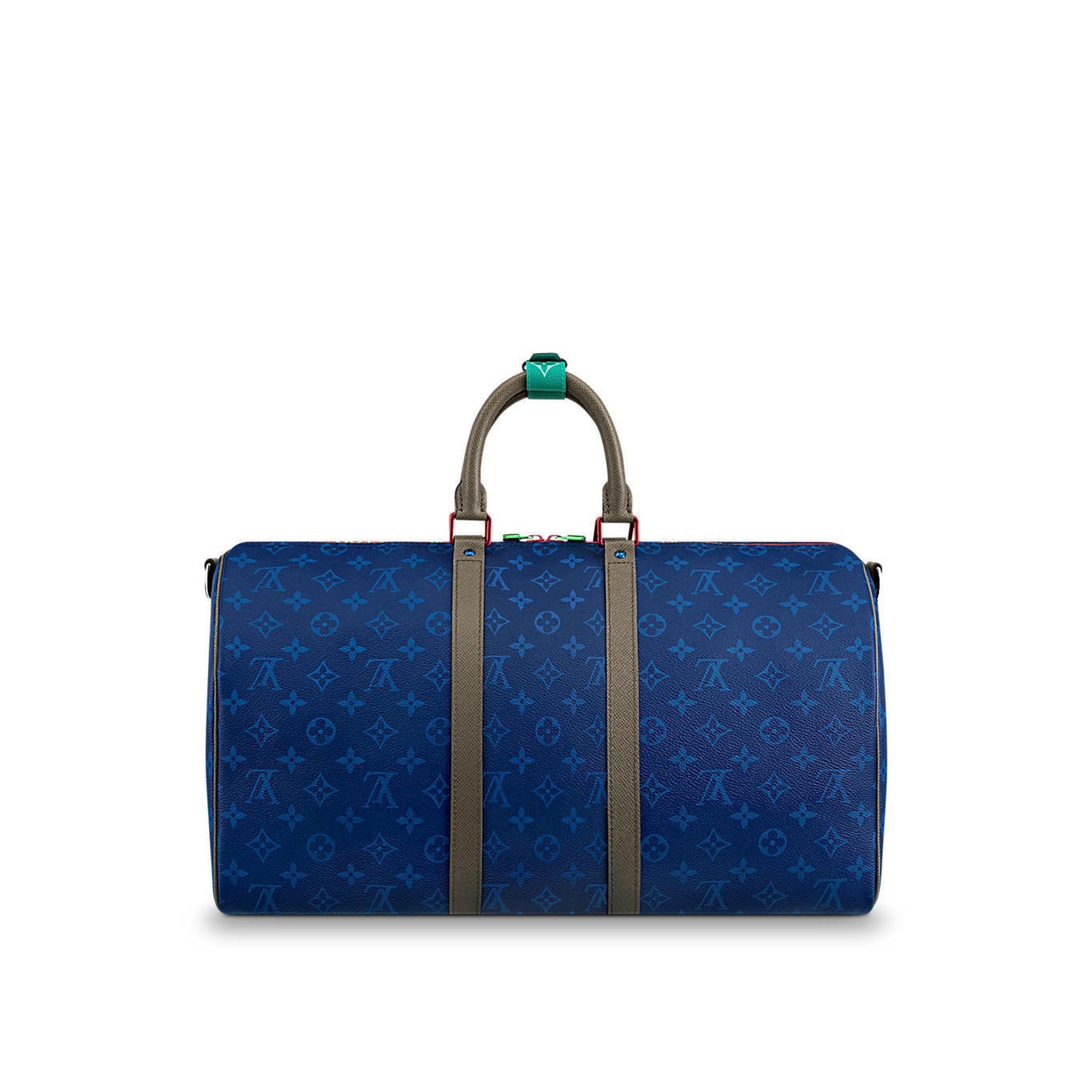 Louis Vuitton Rare Blue Damier Cobalt Keepall Bandouliere 45 Duffle Bag  13lz531s