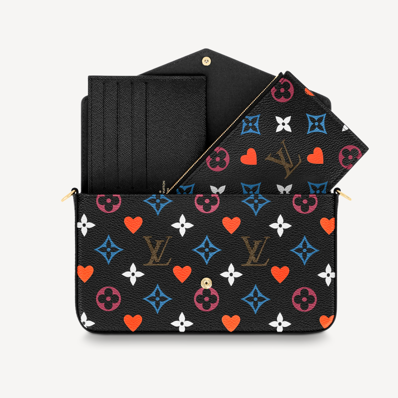 Louis Vuitton Felicie Pochette Limited Edition Game On Multicolor Monogra