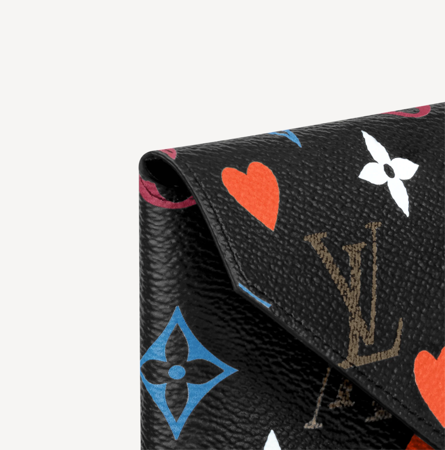LOUIS VUITTON Poker Cards Game On Neverfull MM Pochette Wristlet