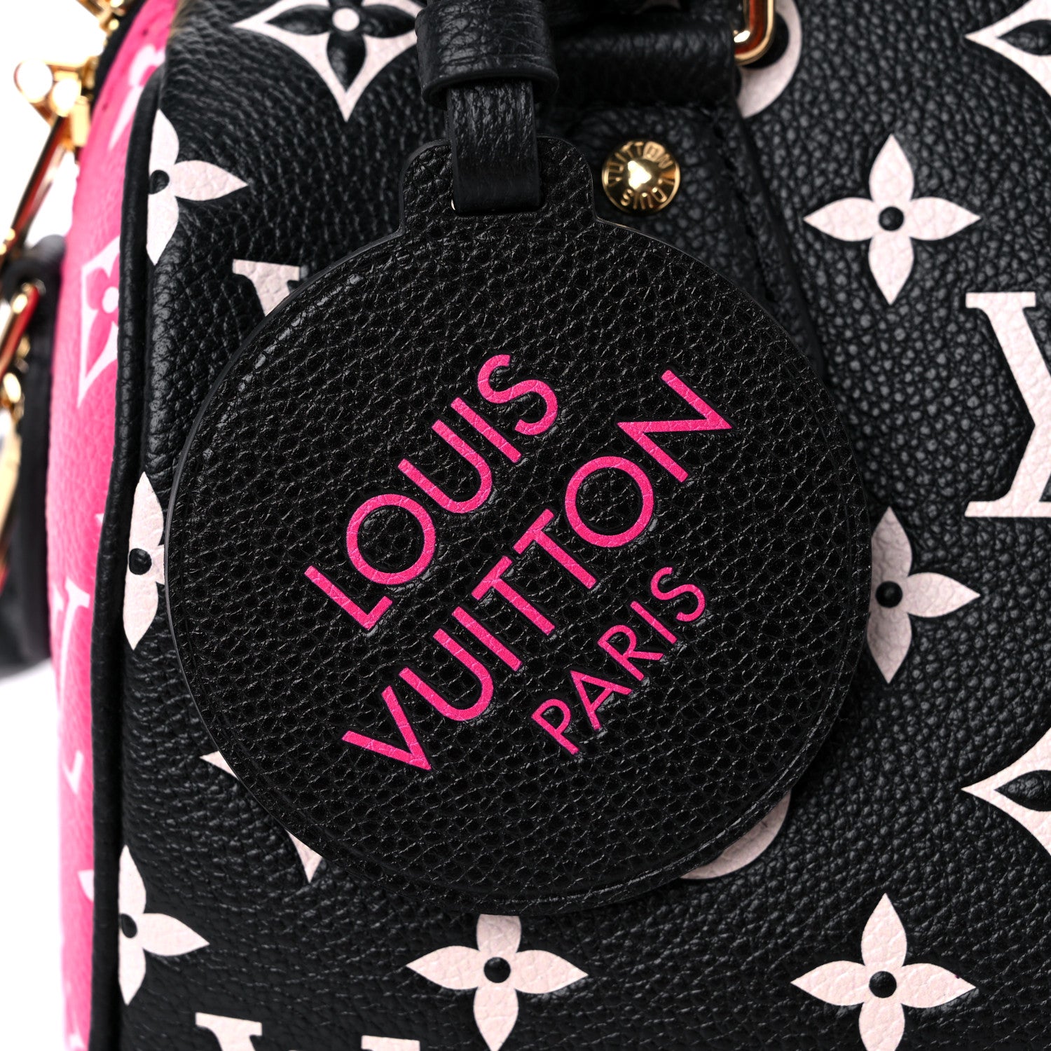 Louis Vuitton Spring in The City Empreinte Speedy Bandouliere 20 Bag in Black