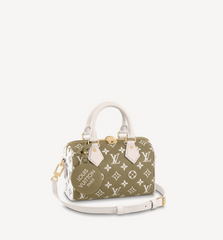 Louis Vuitton Speedy 20 bandouliere khaki monogram empreinte