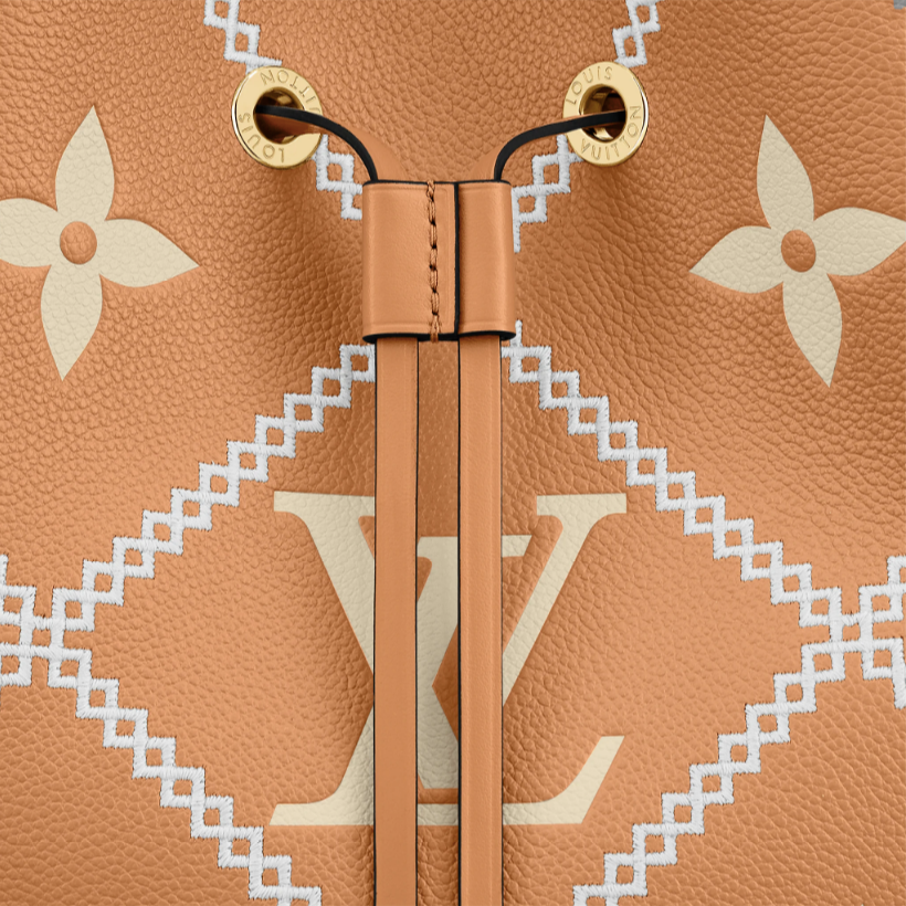 Louis Vuitton Brown, Pattern Print Monogram NeoNoe mm Bucket Bag