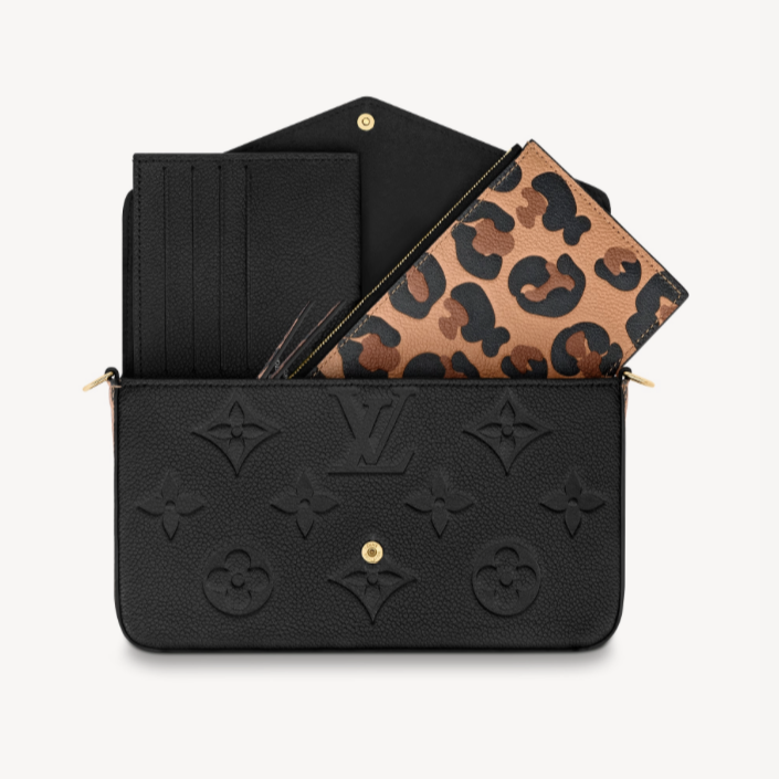Louis vuitton felicie clearance pochette black