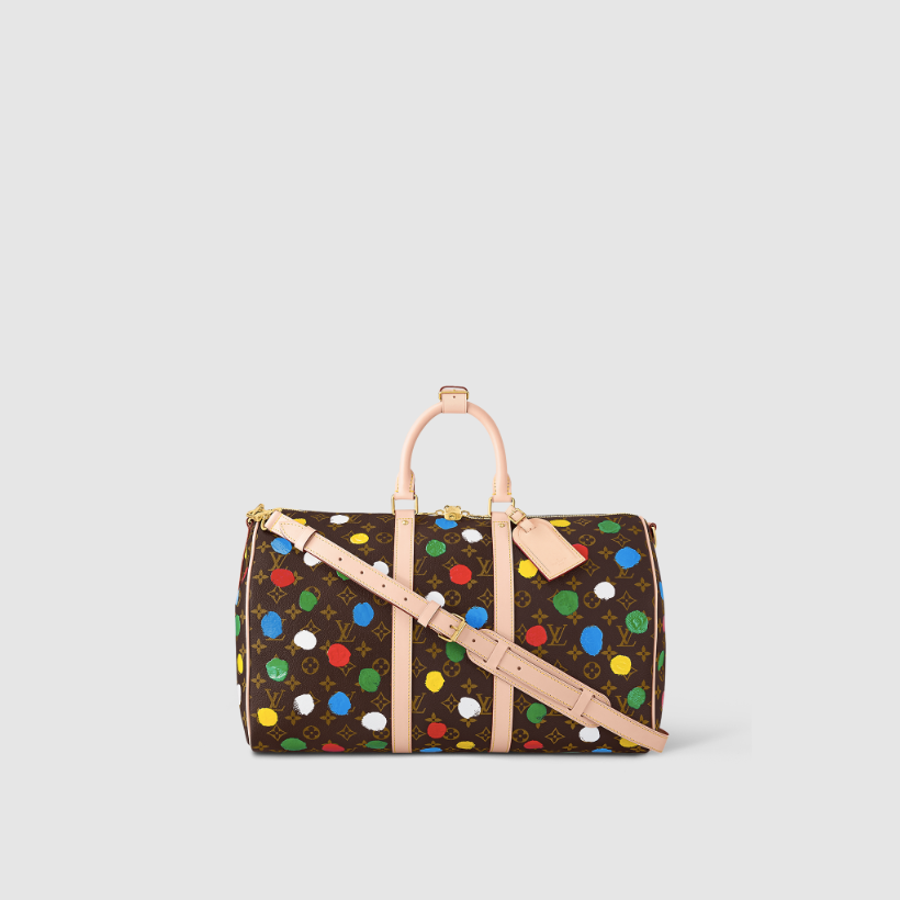 Louis Vuitton Yayoi Kusama Keepall Bandouliere 45 M46377– TC