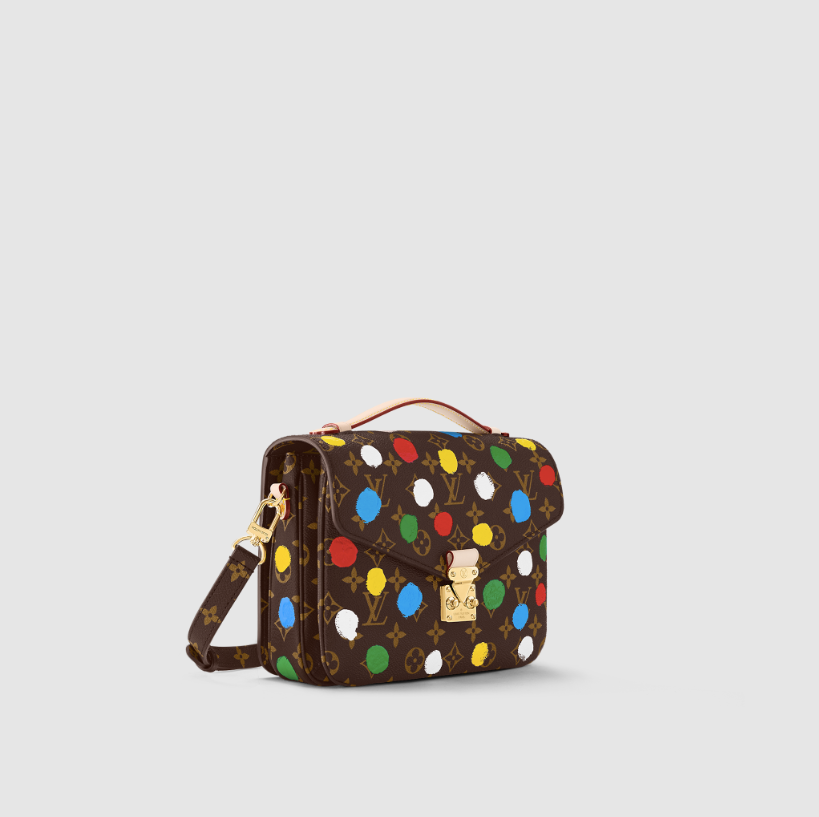 Louis Vuitton x Yayoi Kusama Pochette Metis Monogram Multicolor in Coated  Canvas with Gold-tone - GB