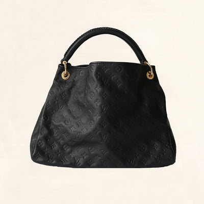 Louis Vuitton Artsy MM M41066 Black Noir Monogram Empreinte Leather
