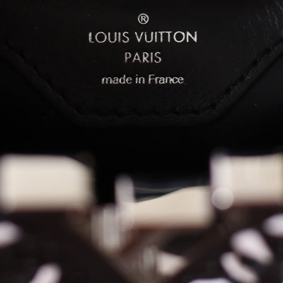 Louis Vuitton | Black and White Plaited Leather Capucines | BB - The-Collectory