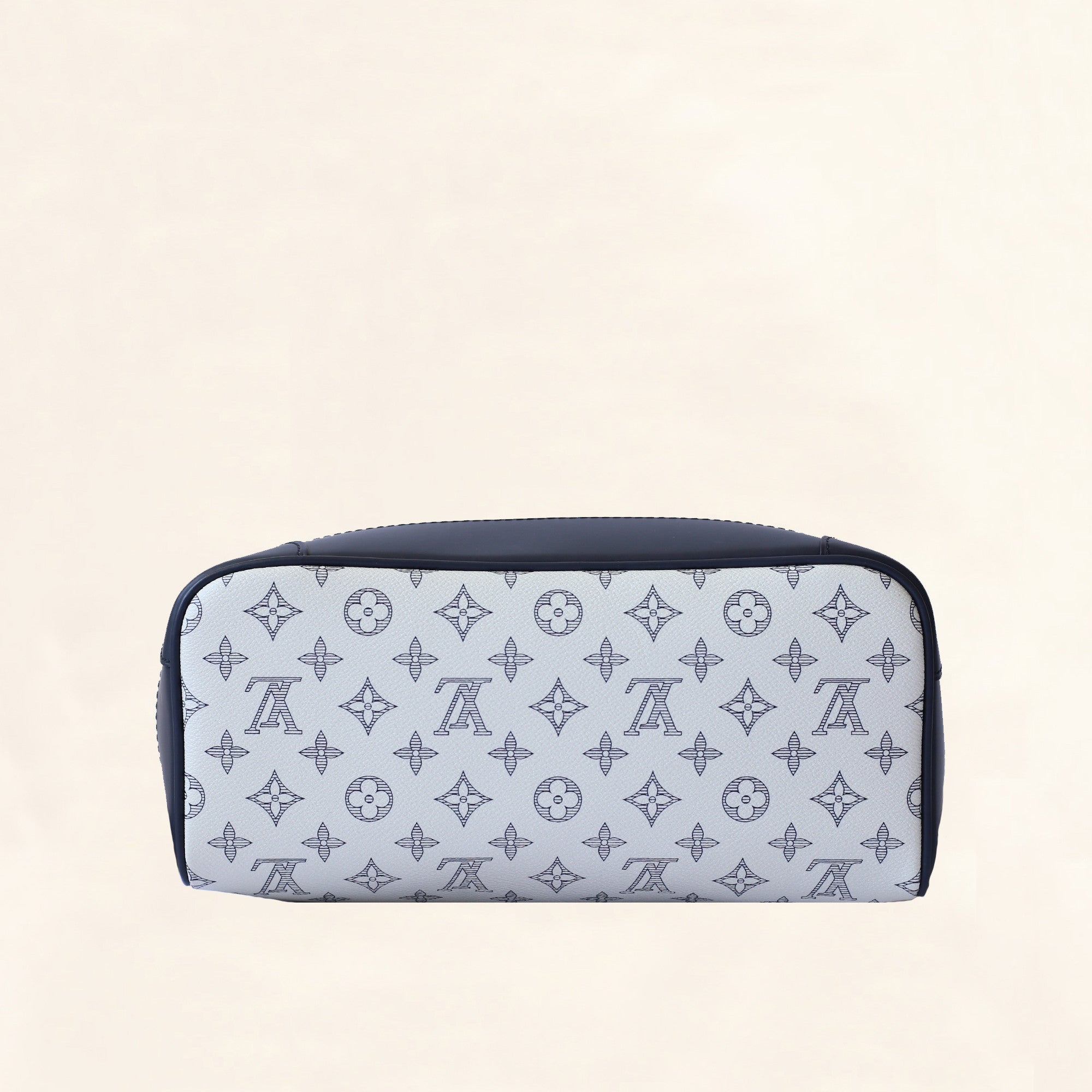 Louis Vuitton Monogram Savanna Elephant Chapman Brothers Canvas Shoulder Bag Blue