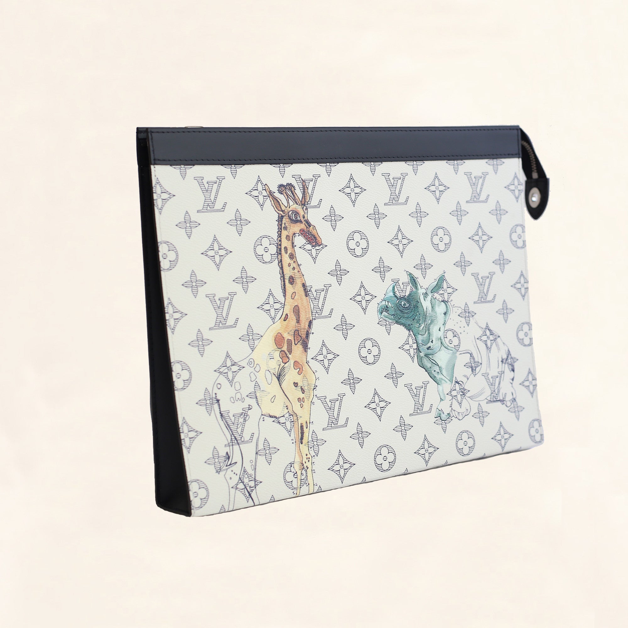 Louis Vuitton Brown Monogram Canvas Giraffe Zippy Wallet Louis