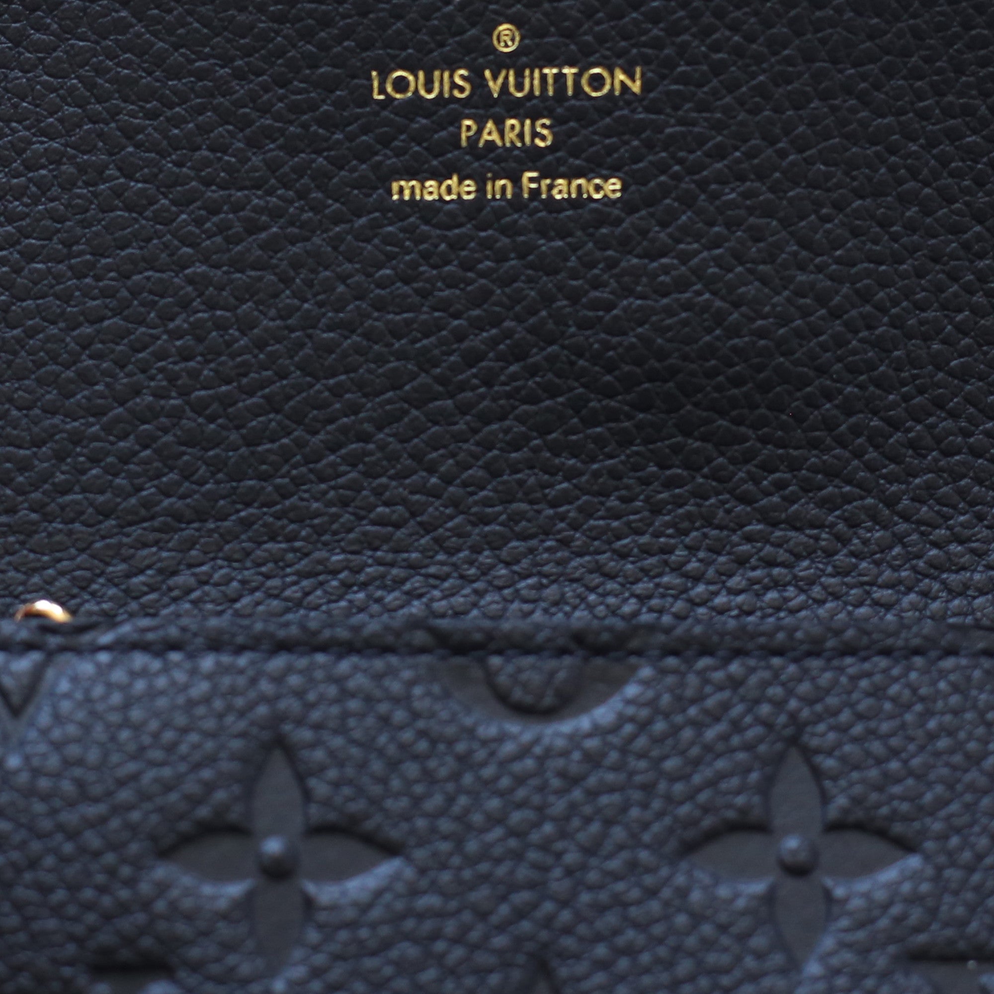 Louis Vuitton Key Pouch Empreinte Leather Wallet Noir