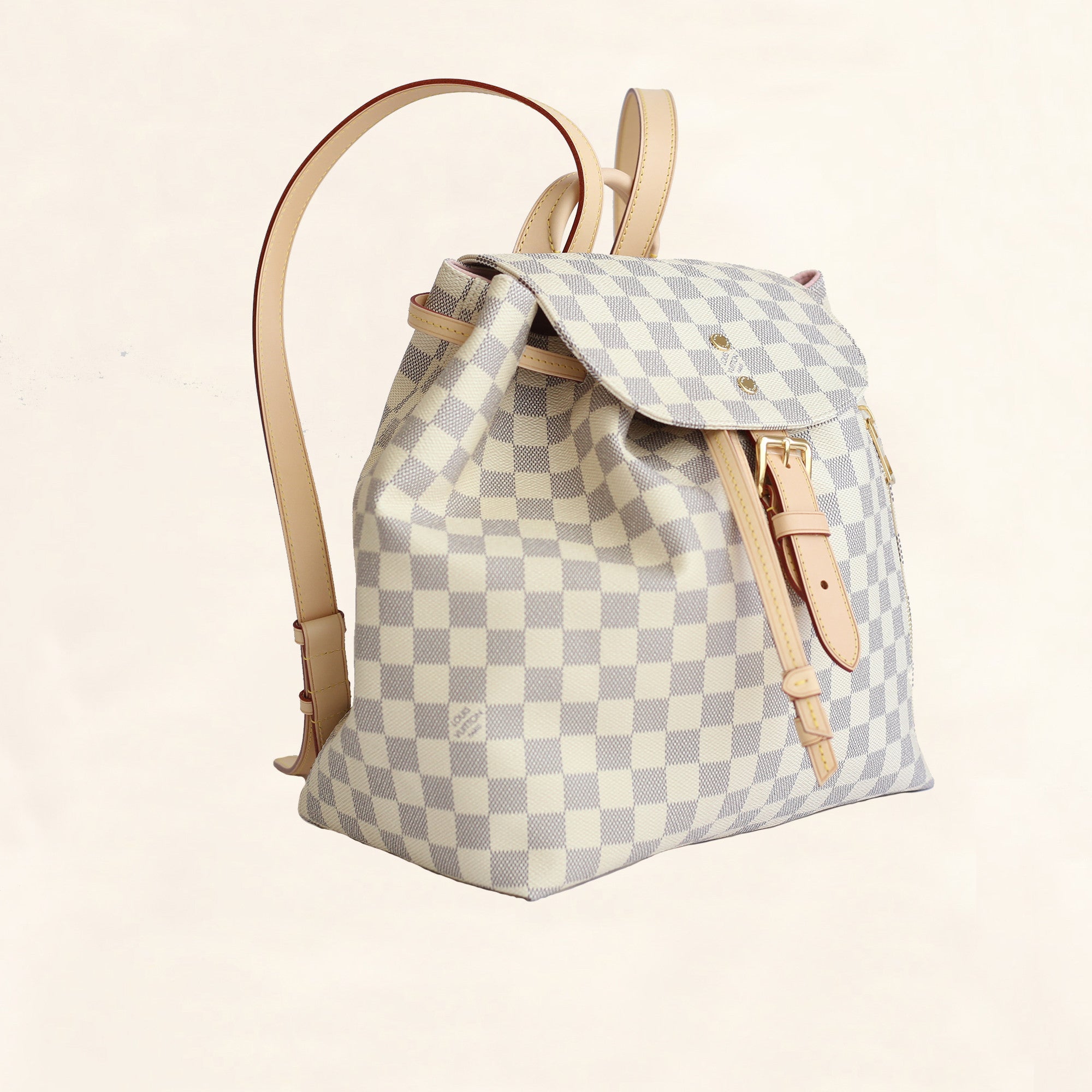 louis vuitton checkerboard backpack Louis Vuitton | Canvas Damier Azur Sperone N41578