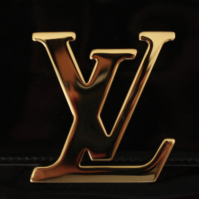 Louis Vuitton Brand Logo Background Black And Pink Symbol