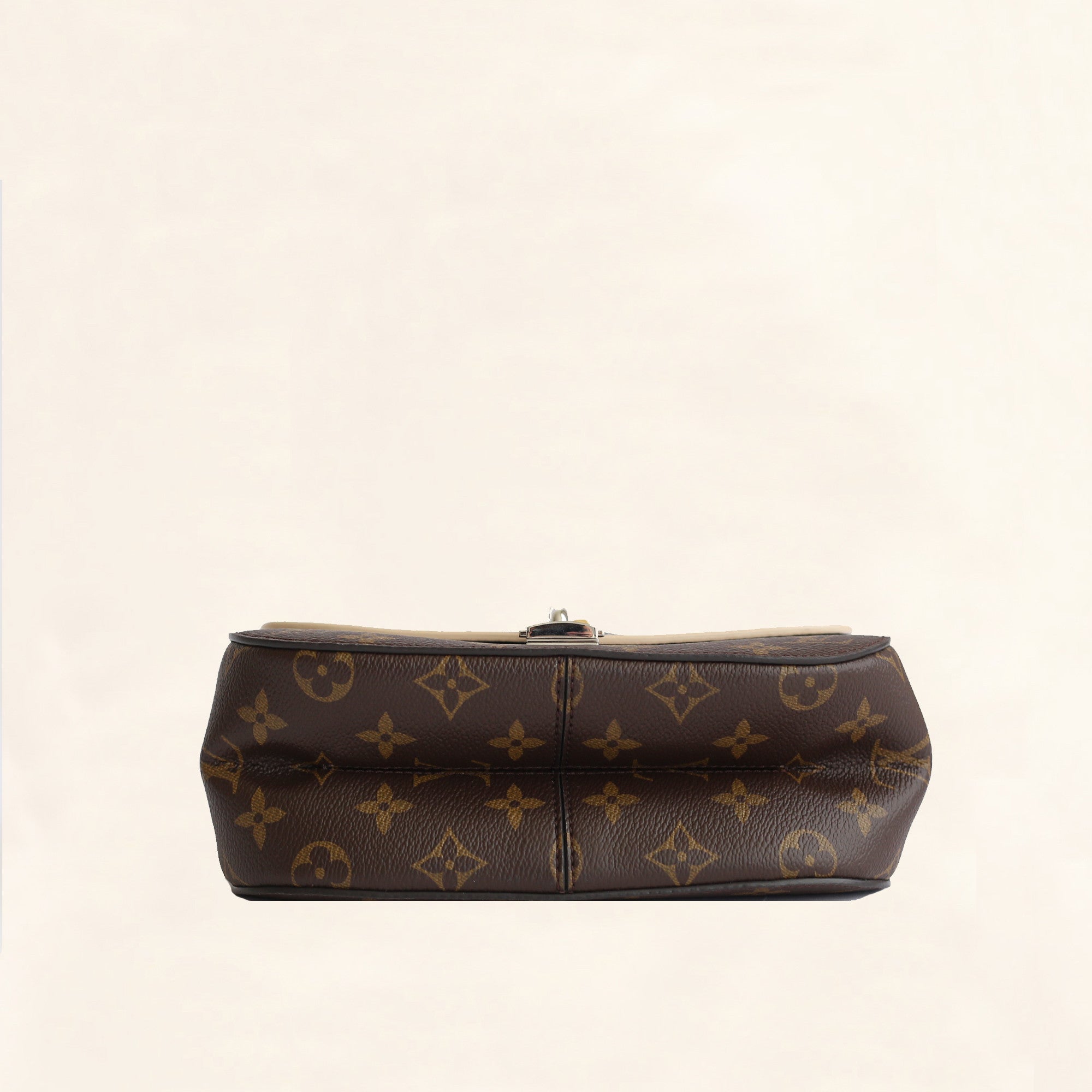LOUIS VUITTON Pallas Shopper Chain Monogram Canvas Shoulder Bag Brown