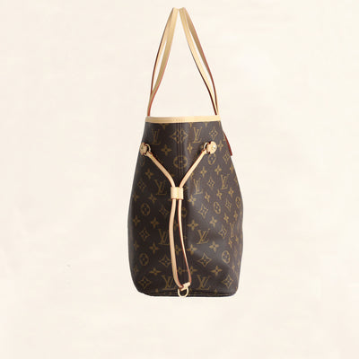 LOUIS VUITTON, Neverfull MM in Brown Monogram Canvas and Golden