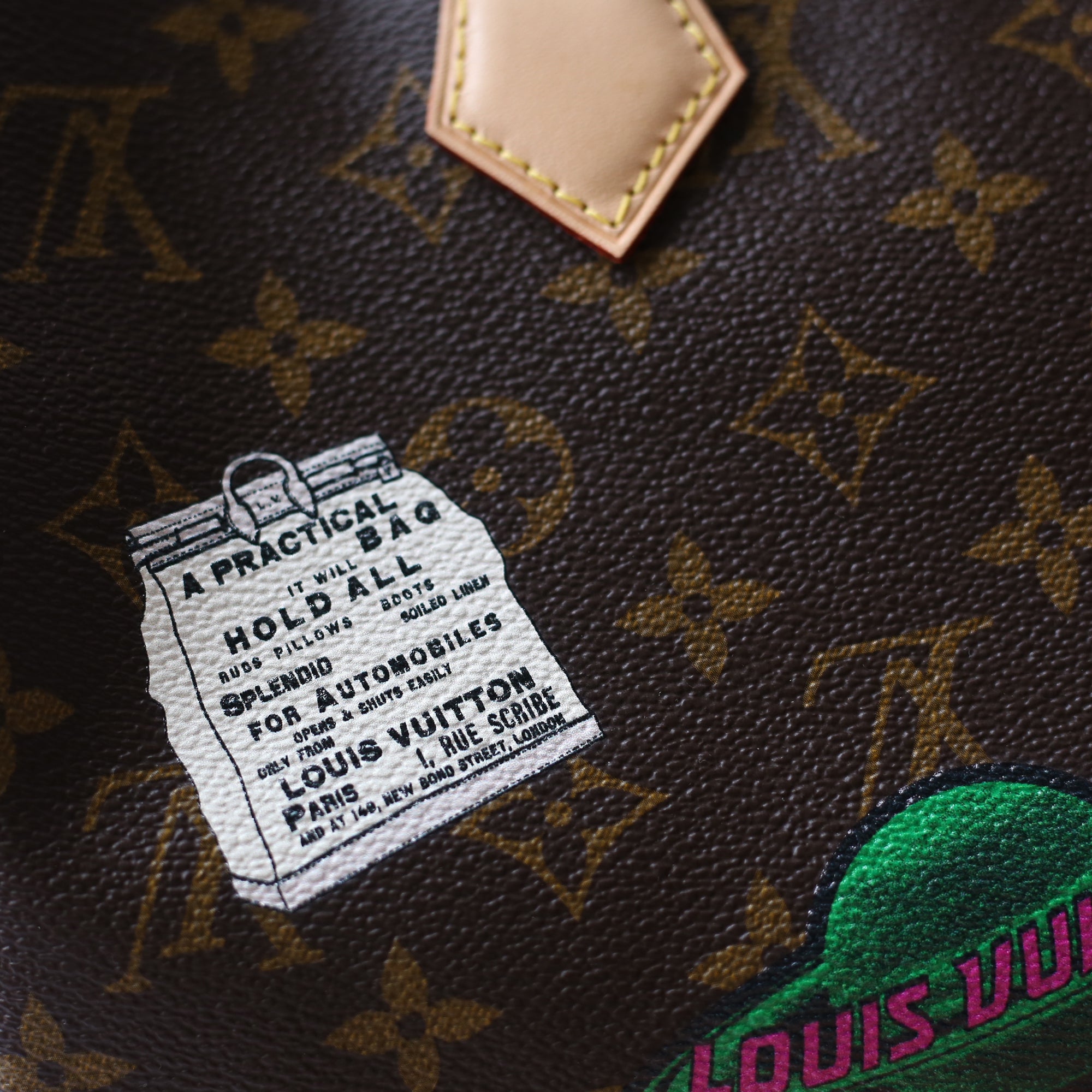 Louis Vuitton Limited Edition Monogram Canvas World Tour Speedy Bandouliere  30 Bag - Yoogi's Closet