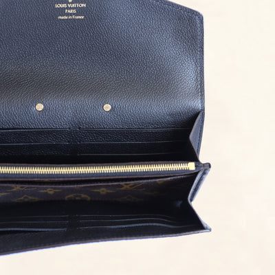 Louis Vuitton Black Monogram Canvas And Leather Pallas Wallet at