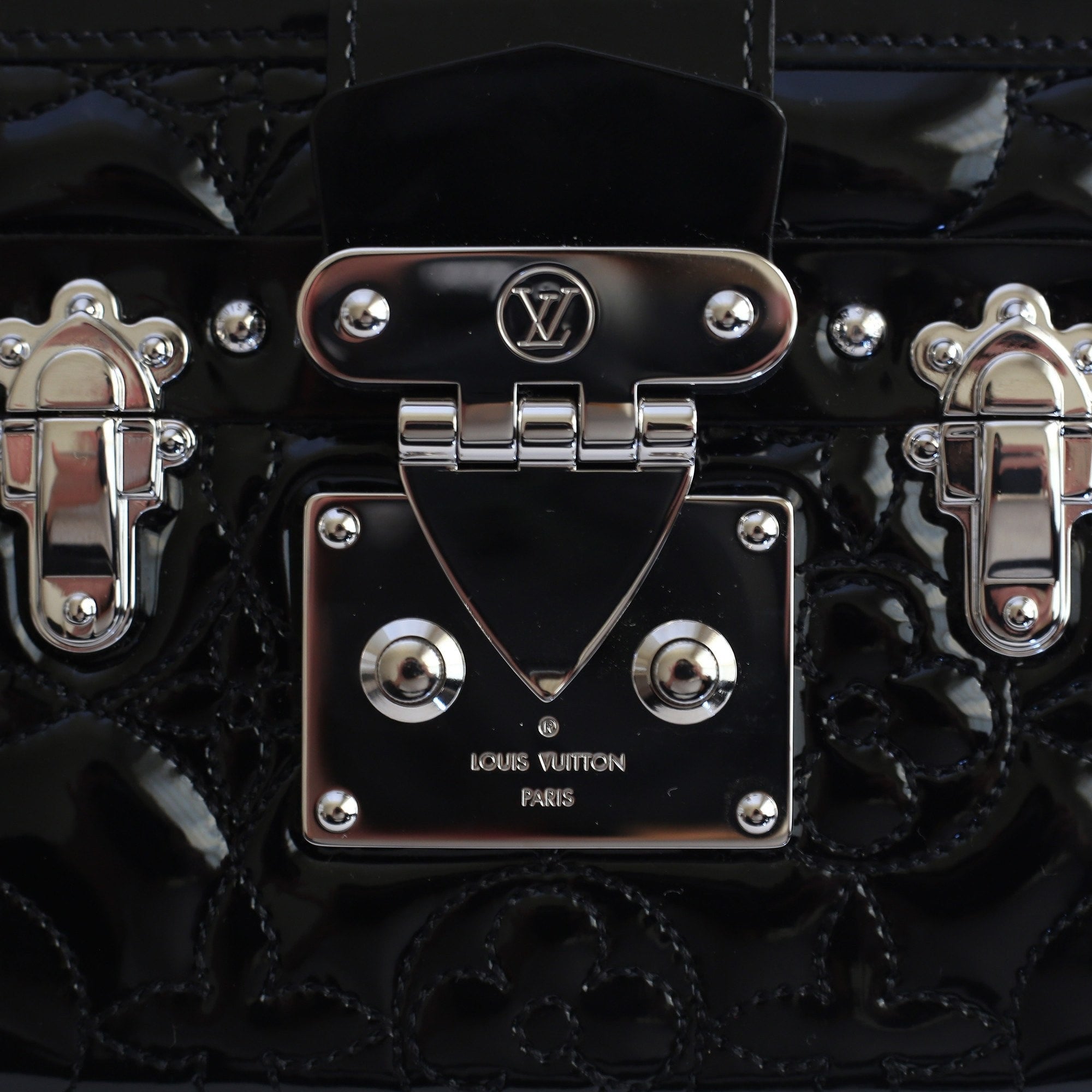 Louis Vuitton Petite Malle Handbag Limited Edition Reflective
