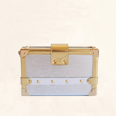 Louis Vuitton Metallic Epi Petite Malle Baggage
