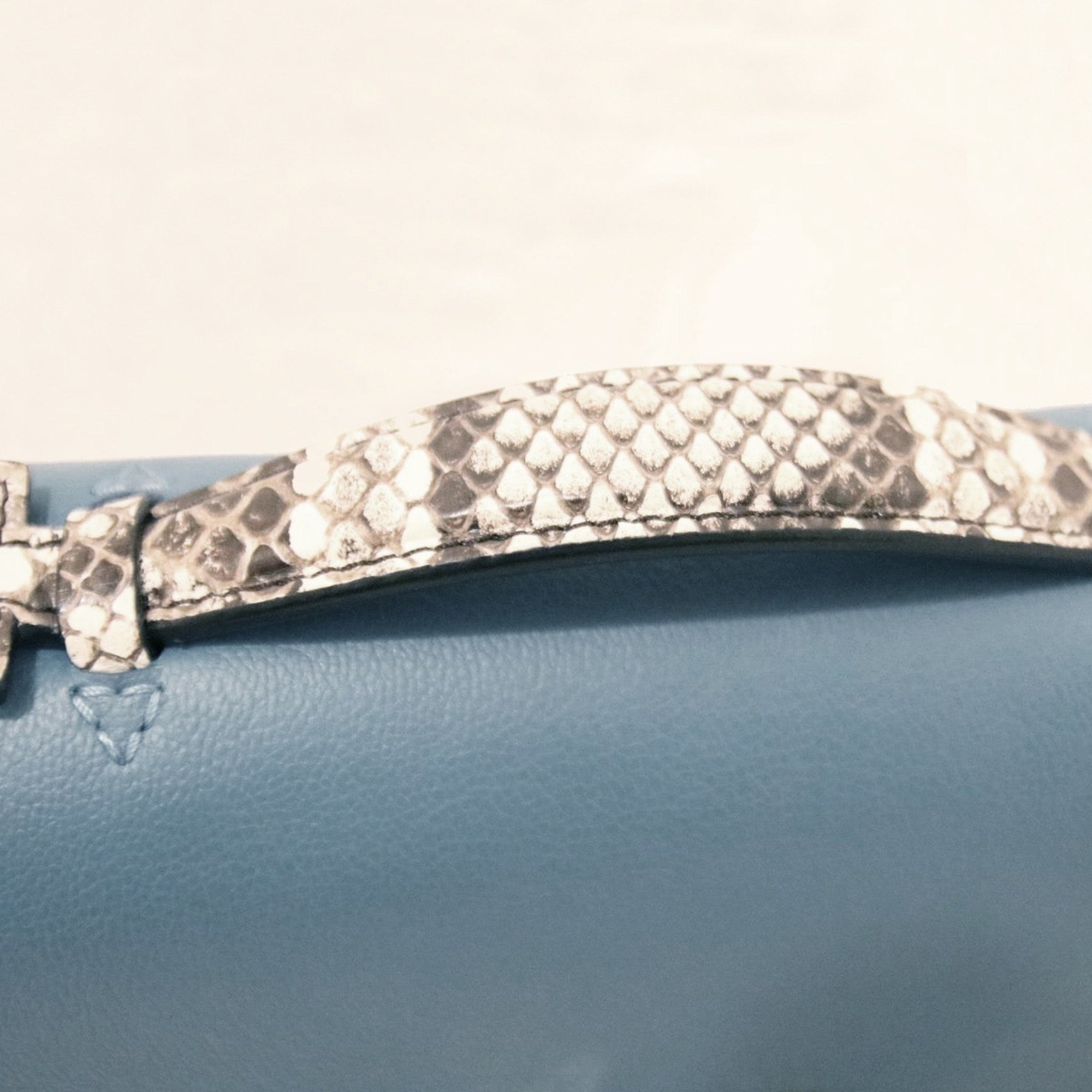 Louis Vuitton Blue Mini Python Twist Gold Hardware Available For