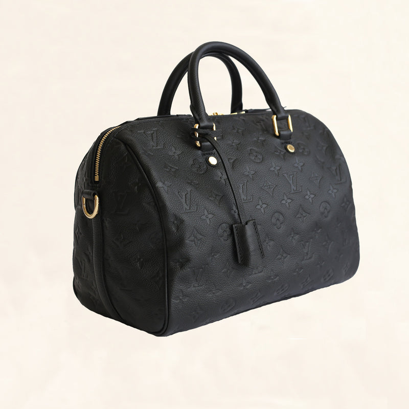 Louis Vuitton  Speedy Bandouliere 30 Empreinte Noir Leather