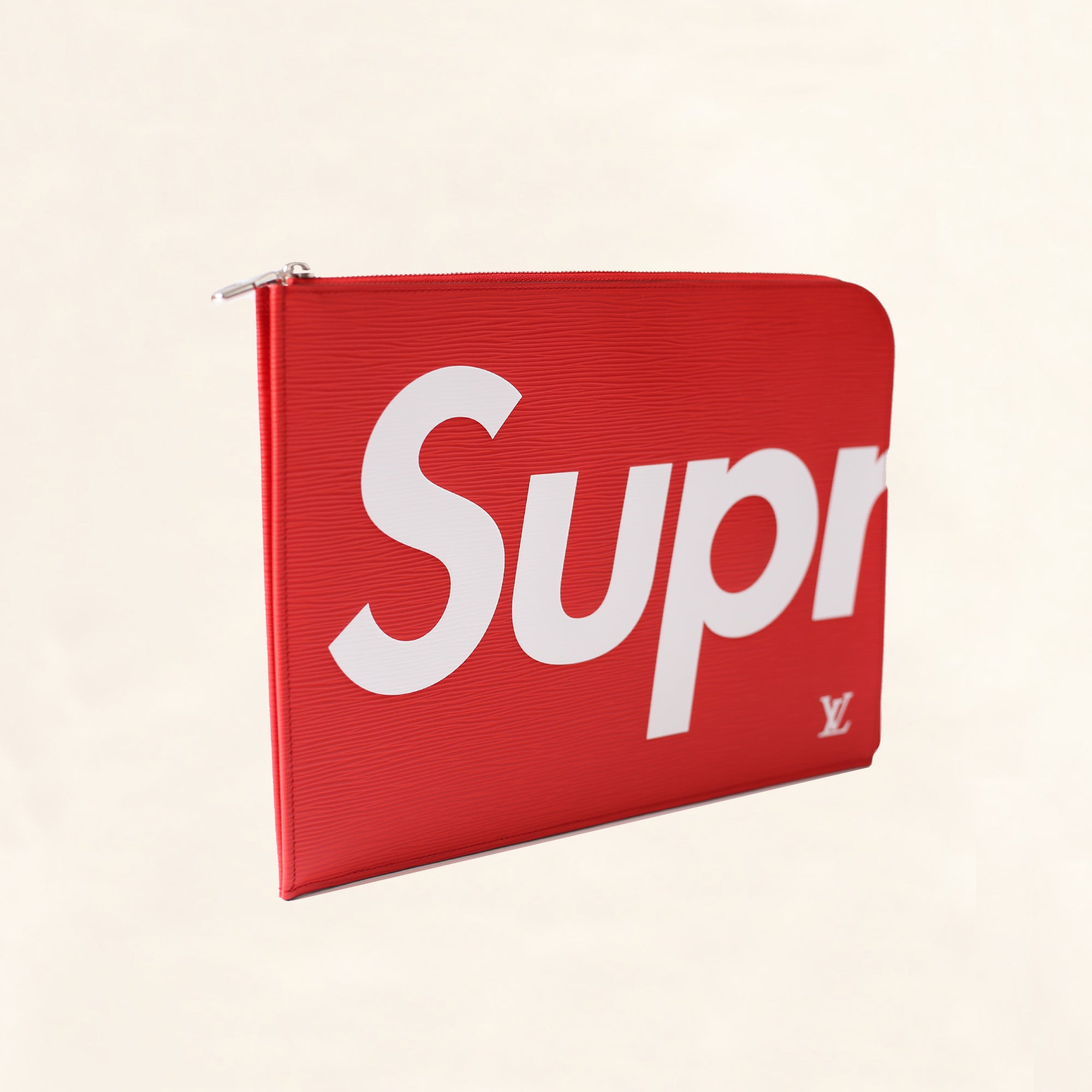 Louis Vuitton | Supreme Logo Box Hoodie Monogram | Red by The-Collectory