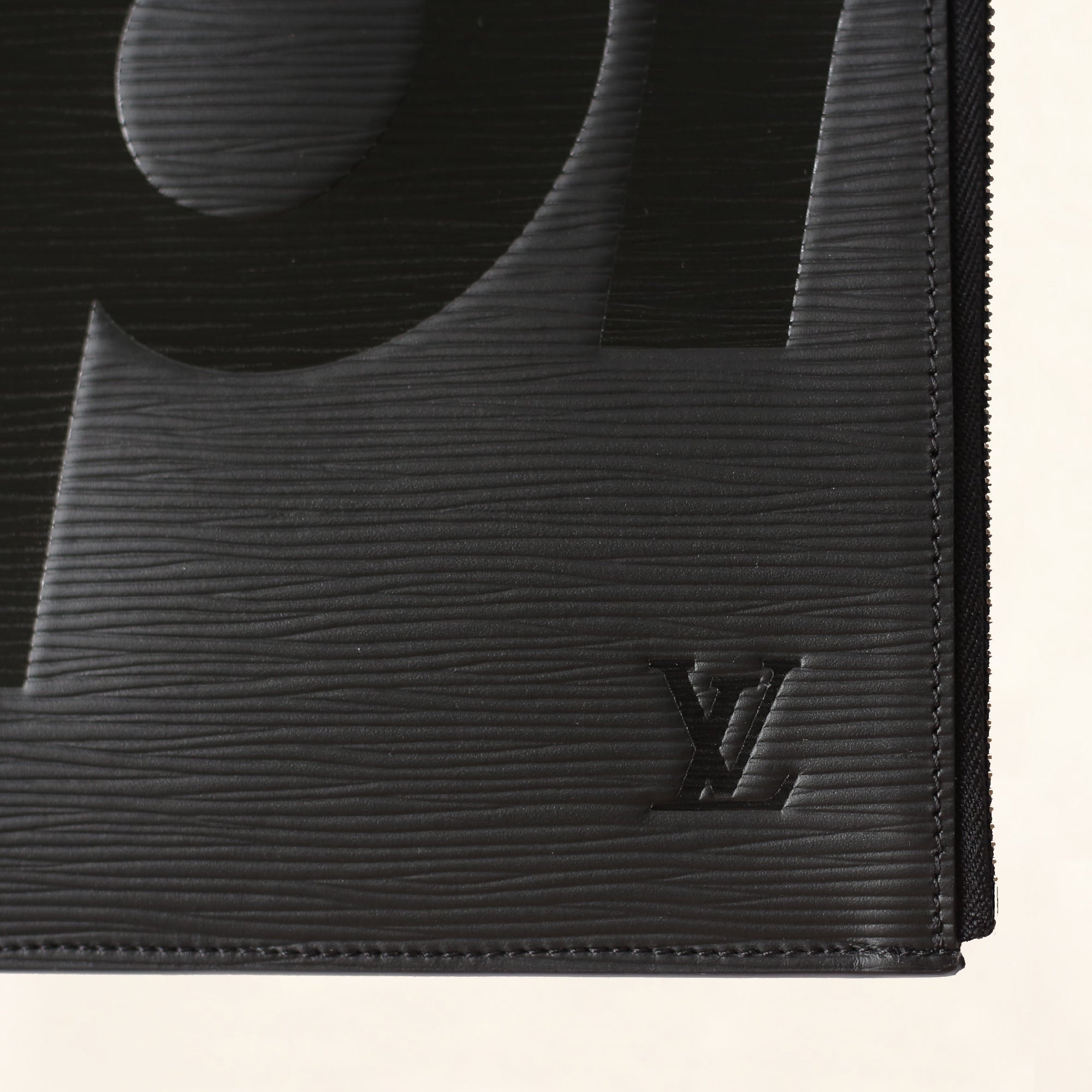 Louis Vuitton Supreme Black EPI Brazza Wallet
