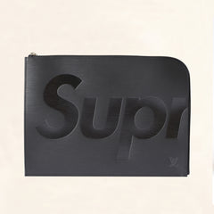 Louis Vuitton x Supreme Pochette Jour Epi GM Black - US