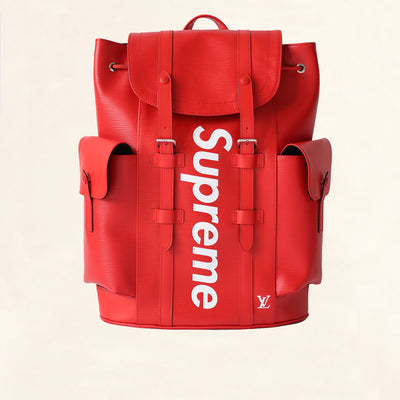 supreme lv red bag