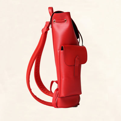 Louis Vuitton Supreme CUSTOM red Backpack • Kybershop