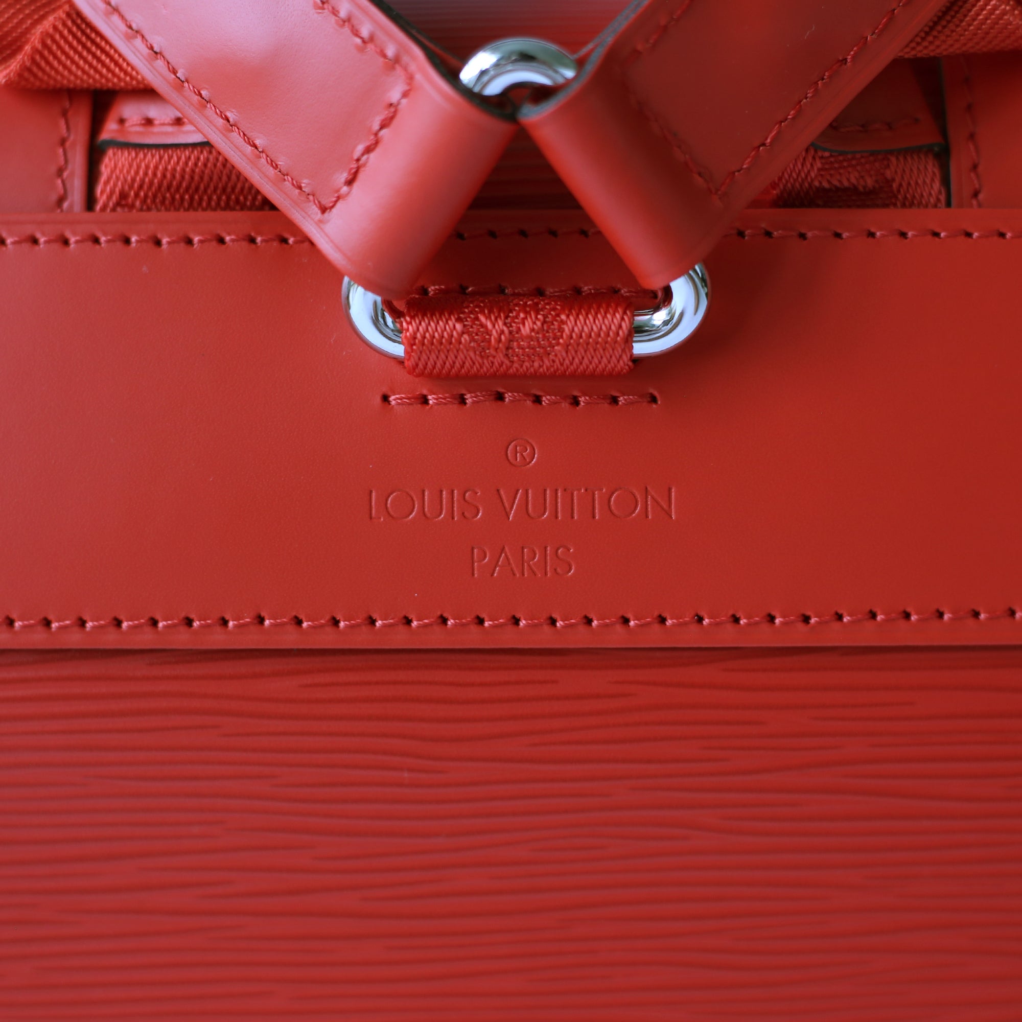 supreme louis vuitton red backpack
