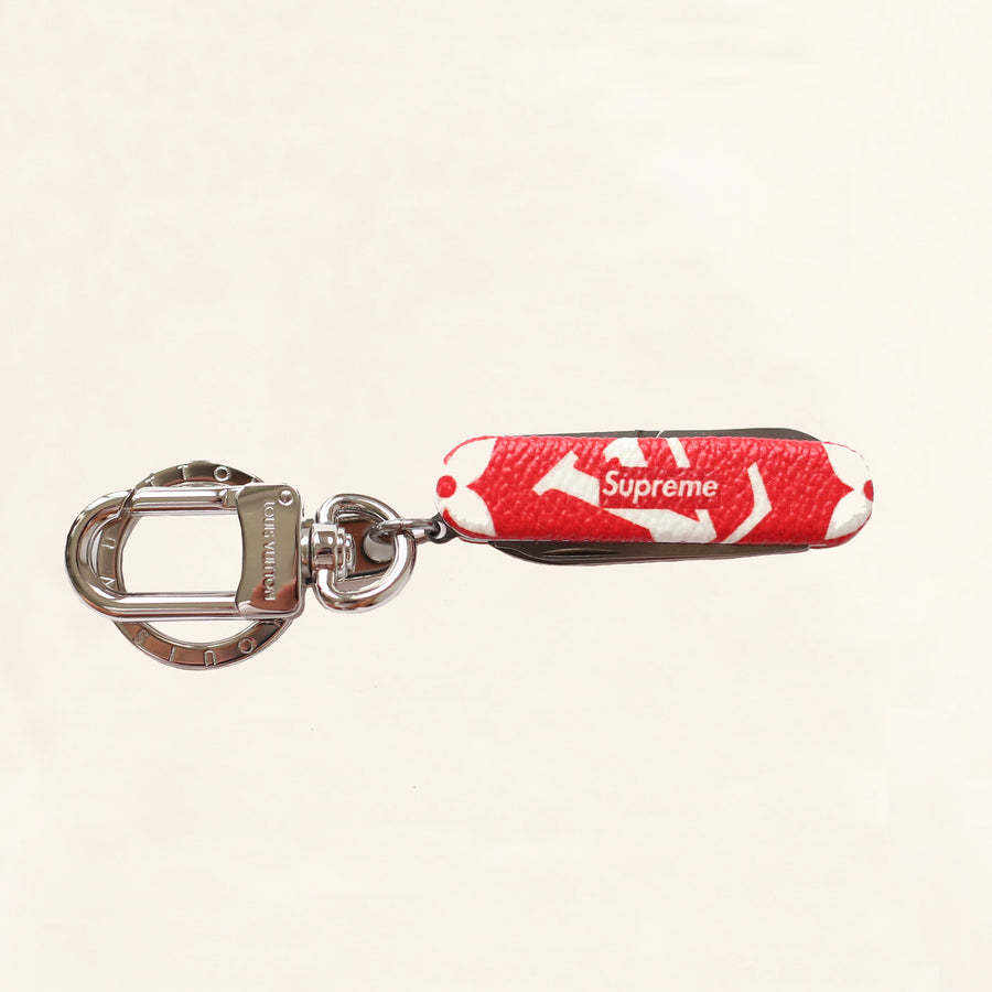 Louis Vuitton | Supreme Pocket Knife Charm | Red - The-Collectory 