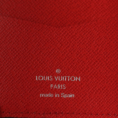 Louis Vuitton Pocket Organizer Wallet - Red EPI Leather
