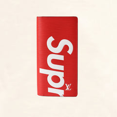 Louis Vuitton × Supreme PF. BRAZZA SP EPI Wallet 長財布 赤 Louis Vuitton × Supreme PF. BRAZZA SP EPI Wallet 長財布 赤