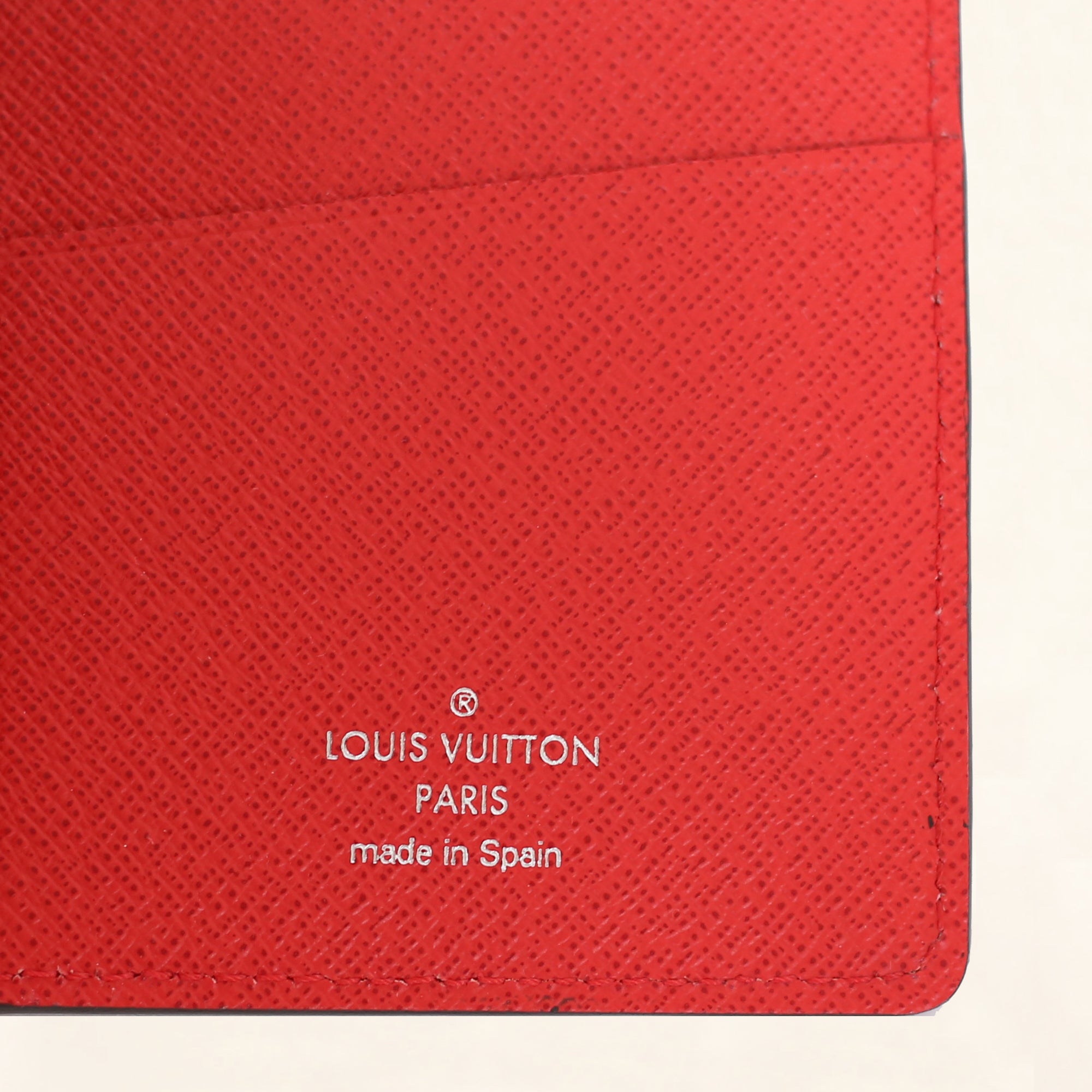 LOUIS VUITTON x Supreme Portefeuille Brazza Epi/Taiga Leather Wallet M67719  Red