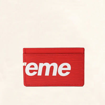 Louis Vuitton | Supreme Epi Card Holder | Red - The-Collectory