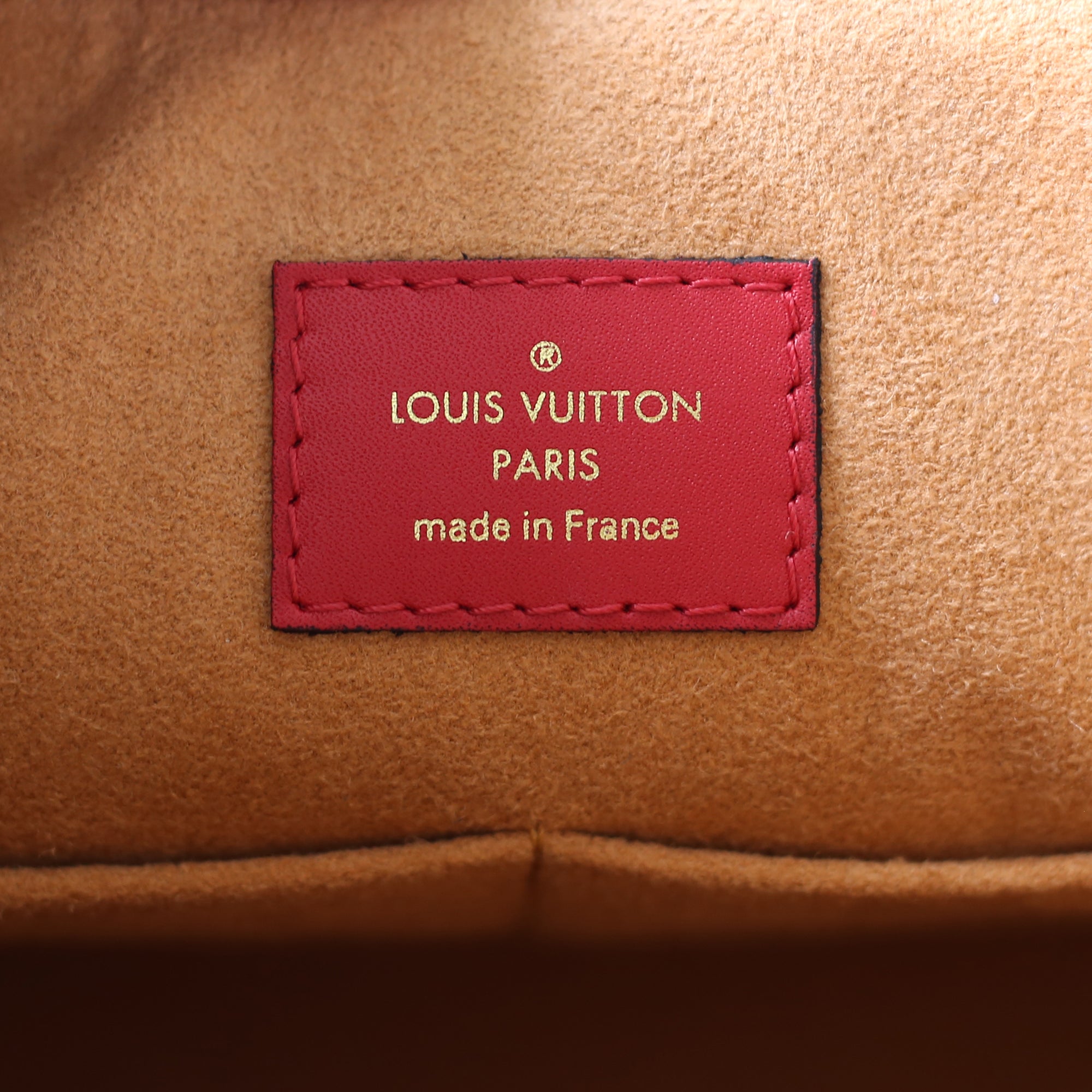 Louis Vuitton Tuileries Caramel Rouge Monogram Canvas and Calfskin Cro -  MyDesignerly