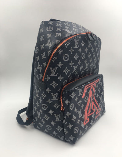 all black lv backpack