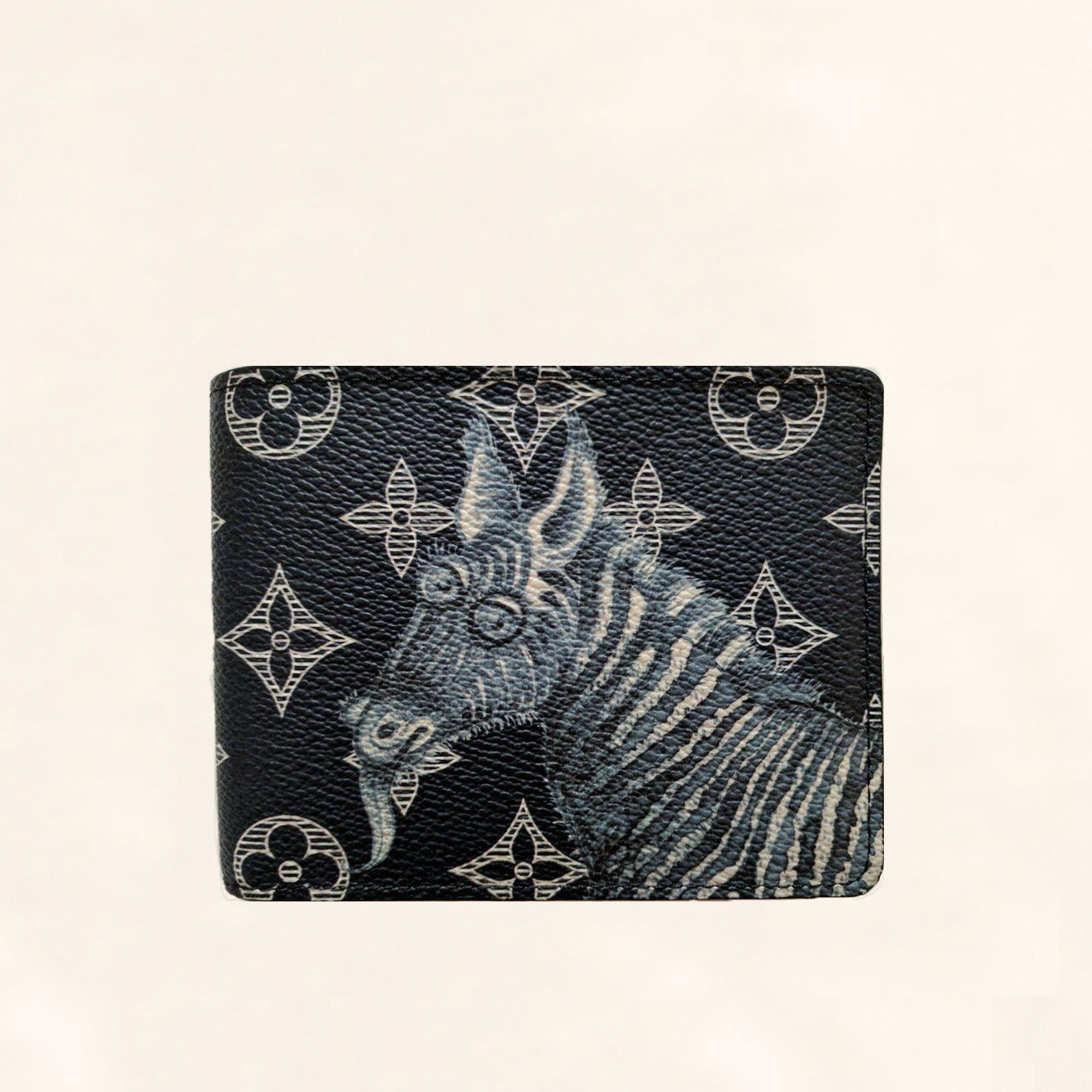 Louis Vuitton Monogram Savane Badge Holder - Blue Other
