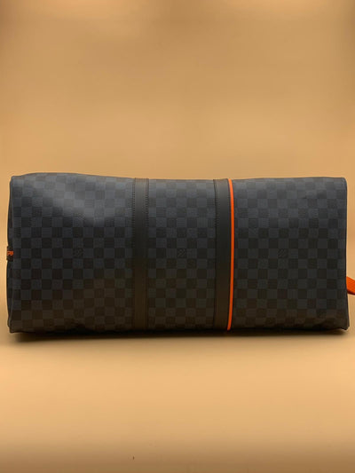 Louis Vuitton | Damier Cobalt Race Keepall Bandouliere 55 | N40167 - The-Collectory