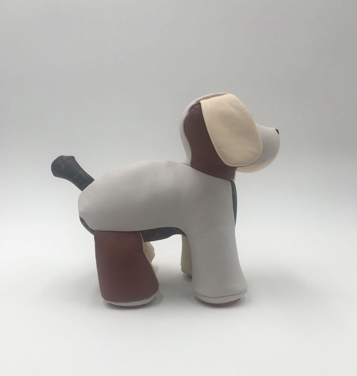 Authentic Louis Vuitton Doudou Oscar Leather Stuffed Dog