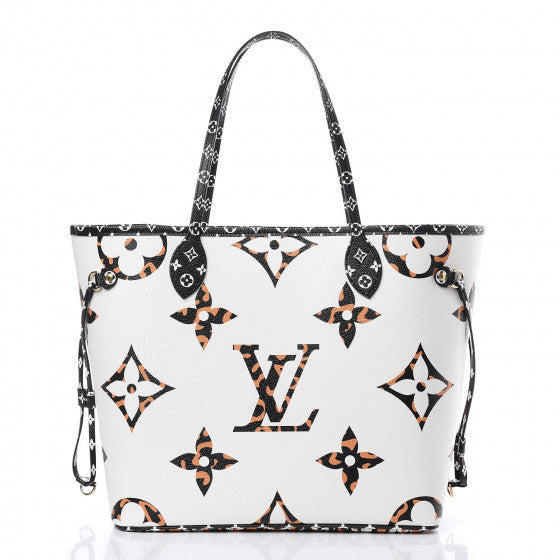 Louis Vuitton | Giant Jungle Monogram Neverfull Ivoire with Pouch | M44716 - The-Collectory