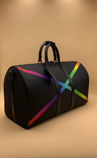 Louis Vuitton 2019 Taiga Rainbow Keepall Bandoulière 50 - Weekenders, Bags