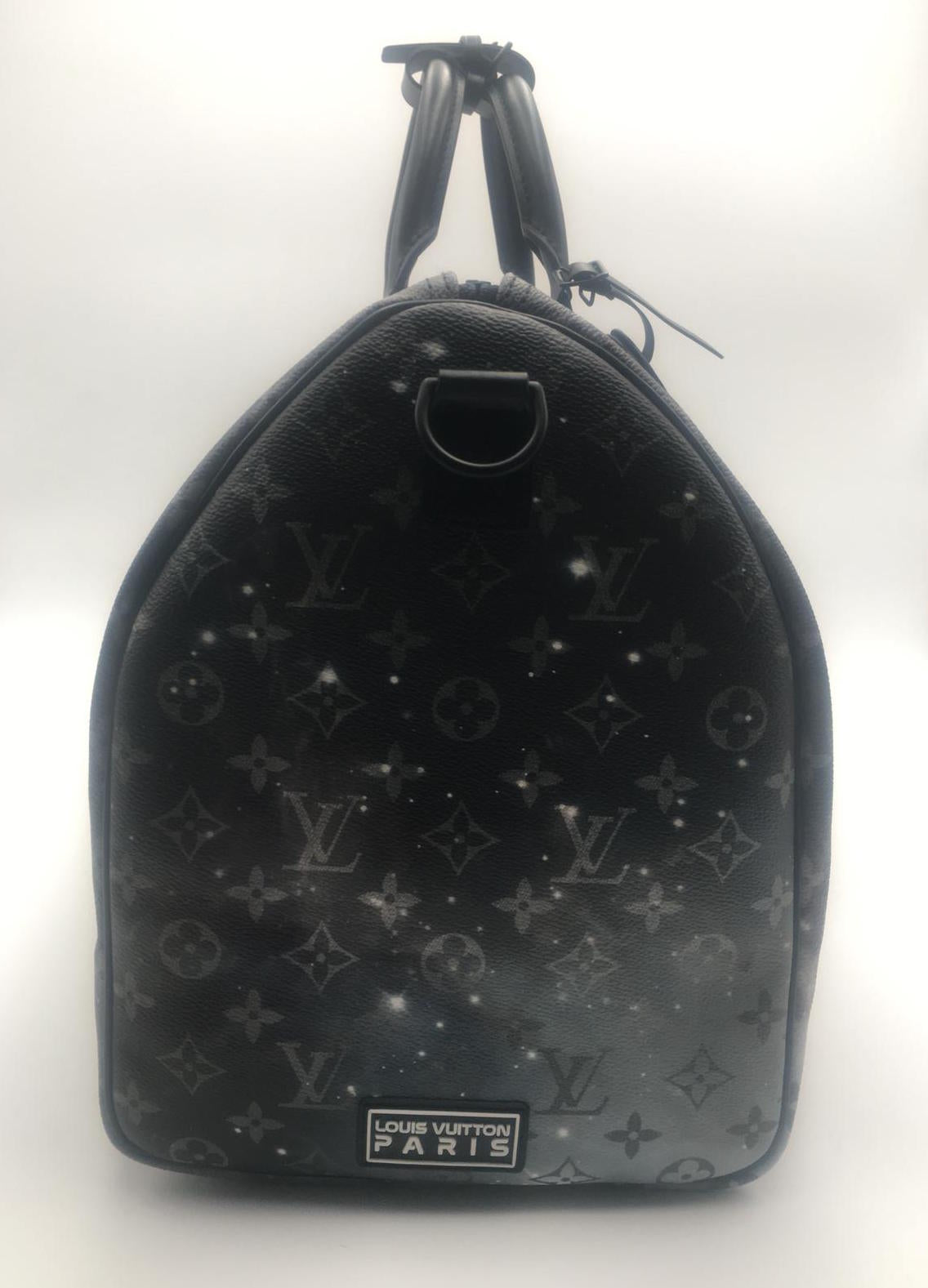 M44166 Louis Vuitton 2019 Monogram Galaxy Keepall Bandoulière 50