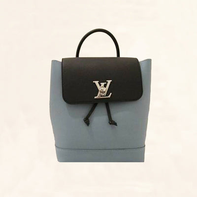 Louis Vuitton | Calfskin Lockme Backpack | Pastel Baby Blue - The-Collectory
