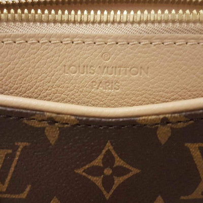 Louis Vuitton Dune Calfskin Leather and Brown Monogram Pallas