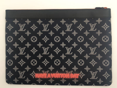 Louis Vuitton Pochette Apollo Monogram Upside Down Ink Navy in